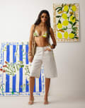 [Topshop] Topshop Lisbon lemon triangle bikini top in multi 4 MULTI