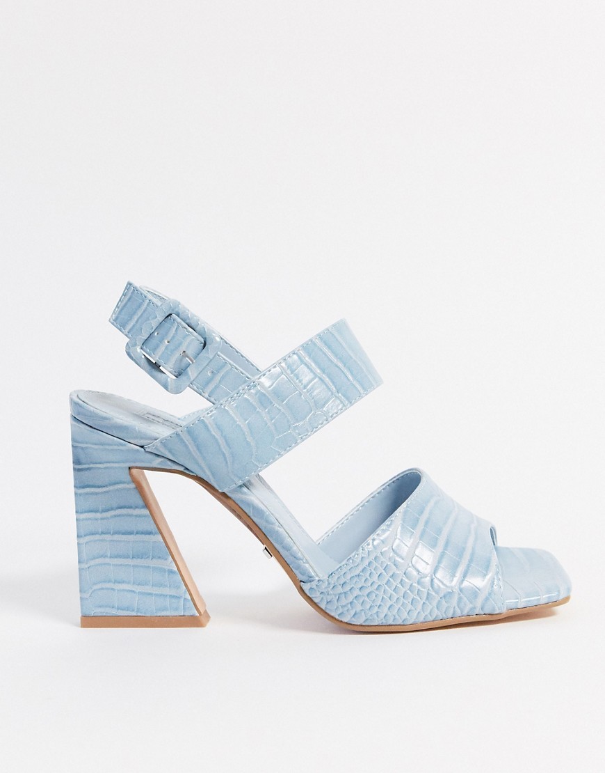 Topshop – Ljusblå sandaler med klack