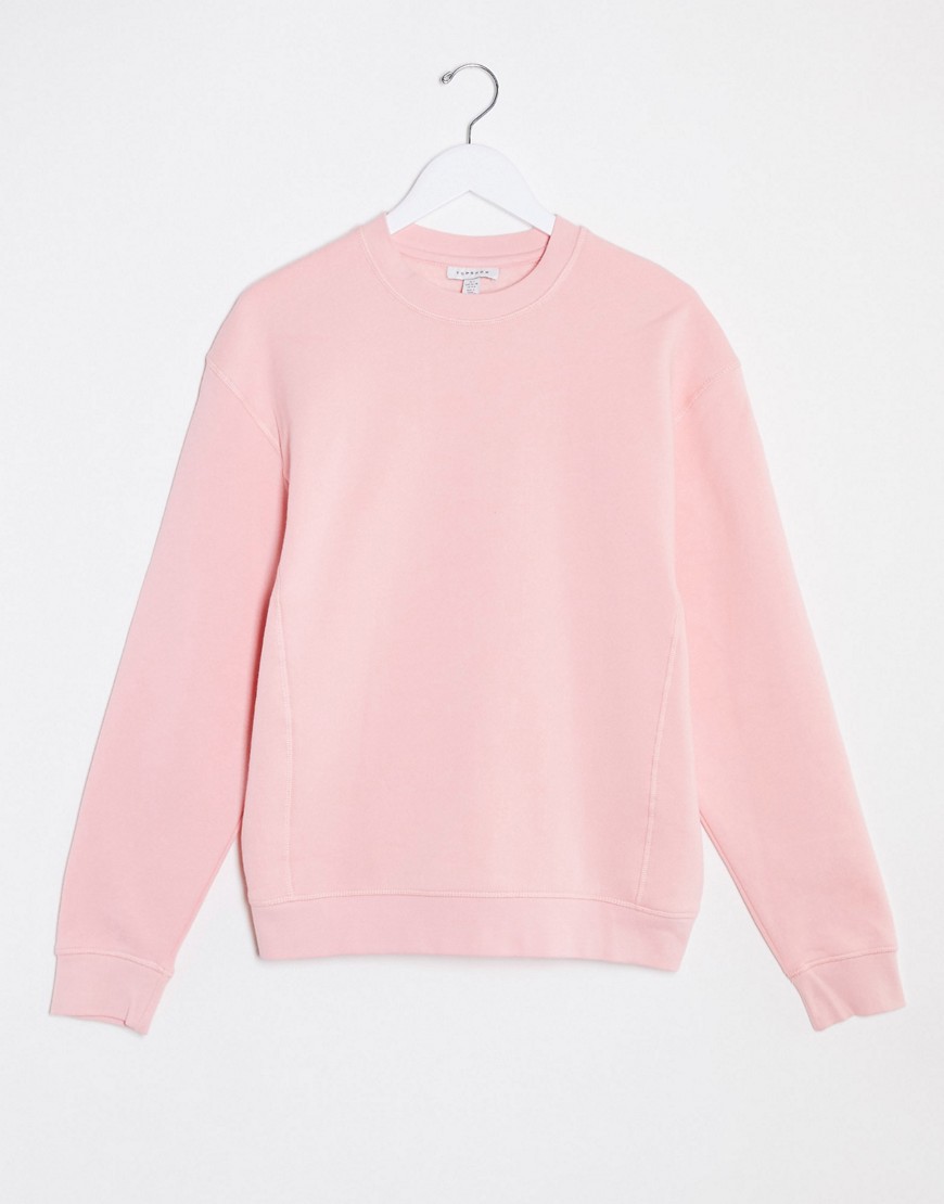Topshop – Ljusrosa sweatshirt