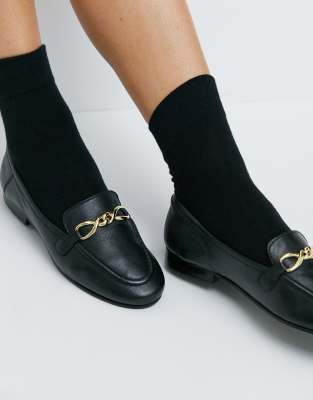 Topshop loafers in black