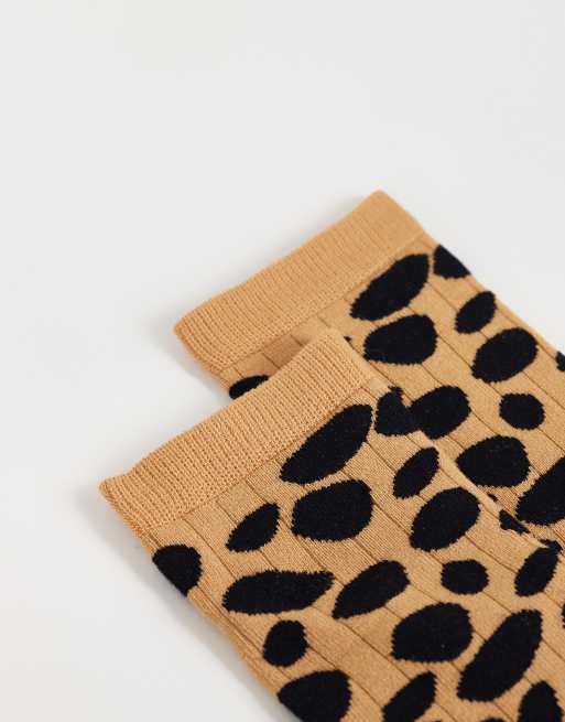 Topshop Lola calze in viscosa a stampa leopardata, 3 di 3