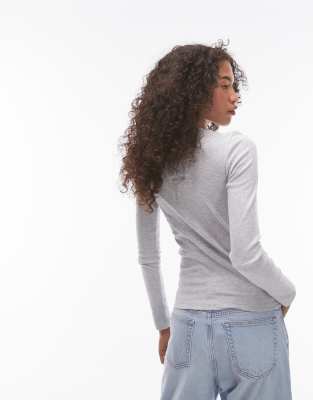 トップス OVY Cotton Long Sleeve T-shirt gray Original Cotton Long Sleeve T-shirt (top gray) | OVY