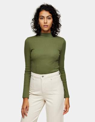 topshop funnel neck top