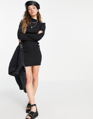 topshop long sleeve mini dress