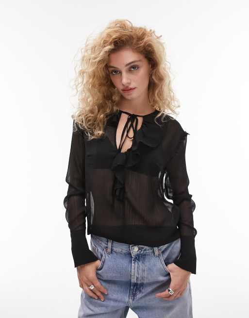 Topshop 2024 ruffle top