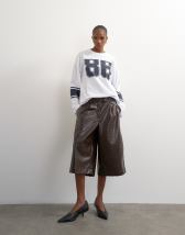 Topshop long sleeve skater '92' graphic t-shirt in white