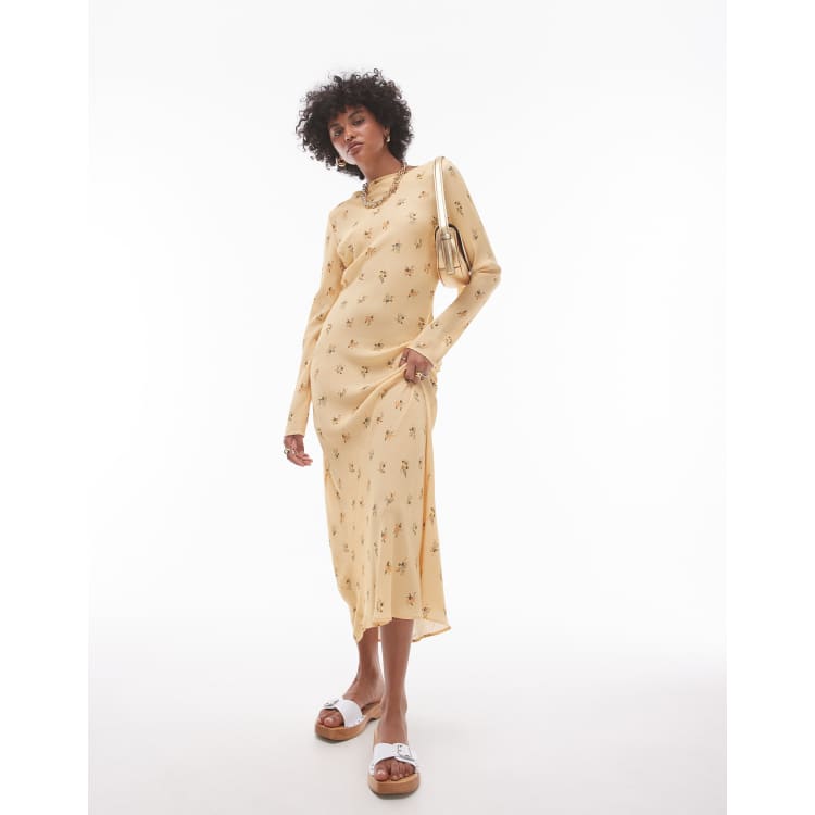 brown slip lace dress Clara Brown Satin Lace Detail Maxi Dress main image 0