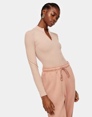 topshop pink bodysuit