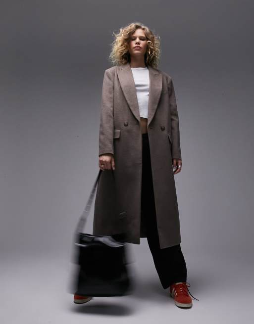 Double Breasted Longline Tailored Coat