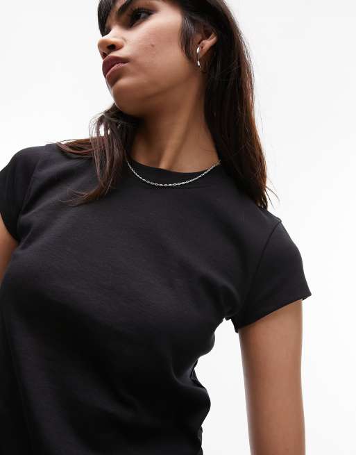 Topshop black sales t shirt