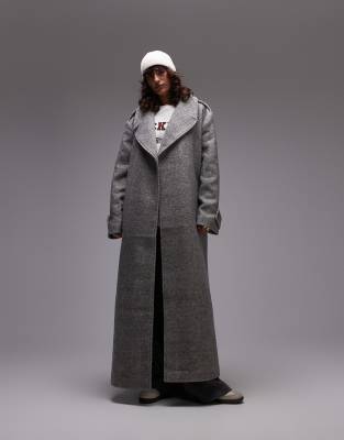 SMOOTH HERRINGBONE MAXI OVER COAT(現在完売品) SMOOTH HERRINGBONE MAXI OVER COAT（チェスターコート）｜WYM LIDNM