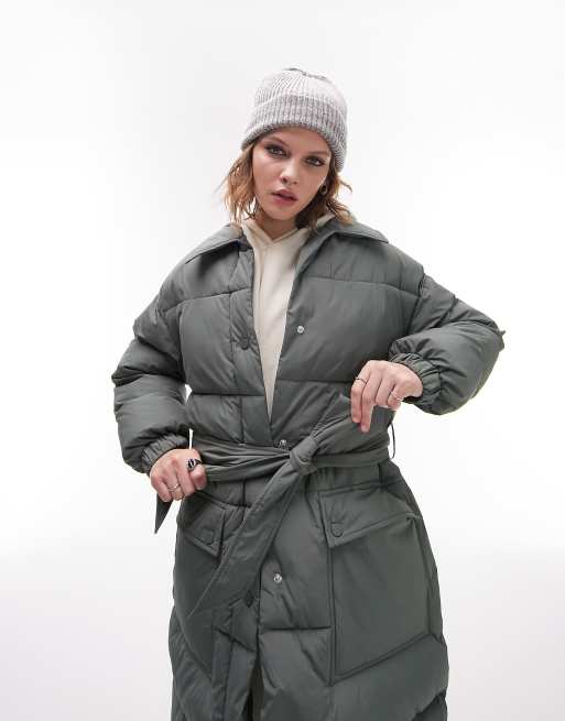 Green hotsell topshop coat