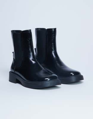 Topshop - Lottie - Chelsea-Stiefeletten in Schwarz