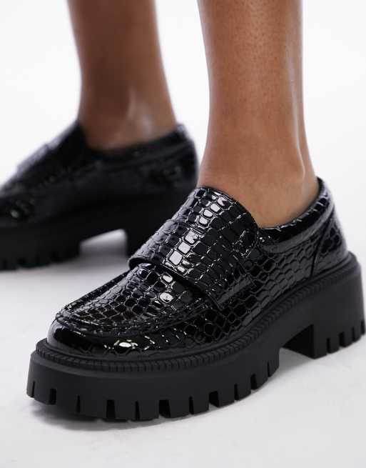 Topshop store black loafers