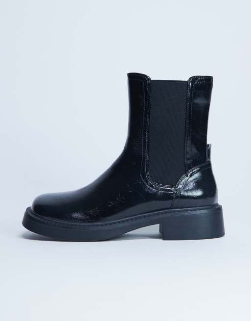 Topshop - Lottie - Sorte Chelsea-ankelstøvler, 2 af 4