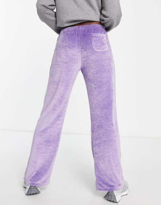 Low waisted velour discount joggers