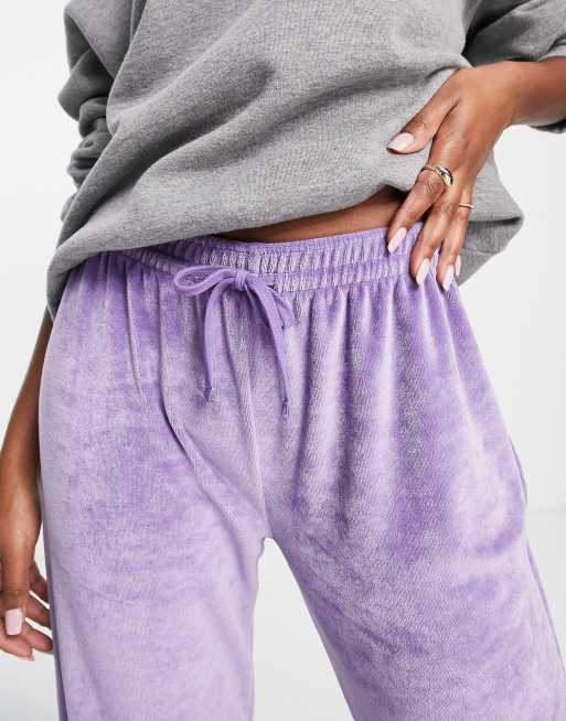 Max velour jogger lavender hot sale