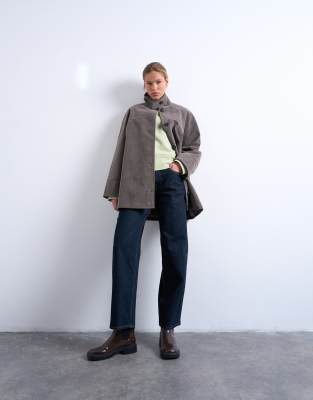 Topshop - Lowrie - Baggy Jeans in Indigo-Rinse mit niedrigem Bund-Blau