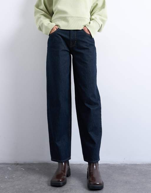 Topshop – Lowrie – Baggy Jeans in Indigo-Rinse mit niedrigem Bund, 5 von 7