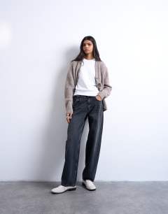 Lowrie low rise baggy jean in washed black
