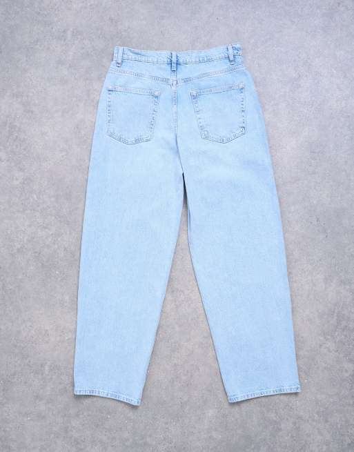 Topshop Lowrie low rise baggy jeans in bleach