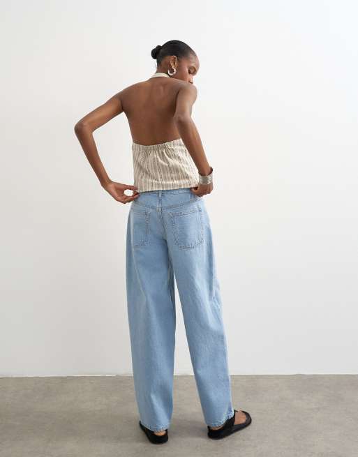 Topshop Lowrie low rise baggy jeans in bleach, 4 of 8