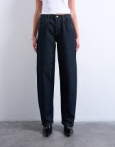 Topshop Lowrie low rise baggy jeans in indigo rinse