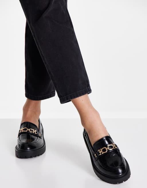 Topshop 2024 black loafers