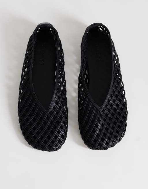 Topshop - Luna - Ballerines tressées - Noir, 2 de 4