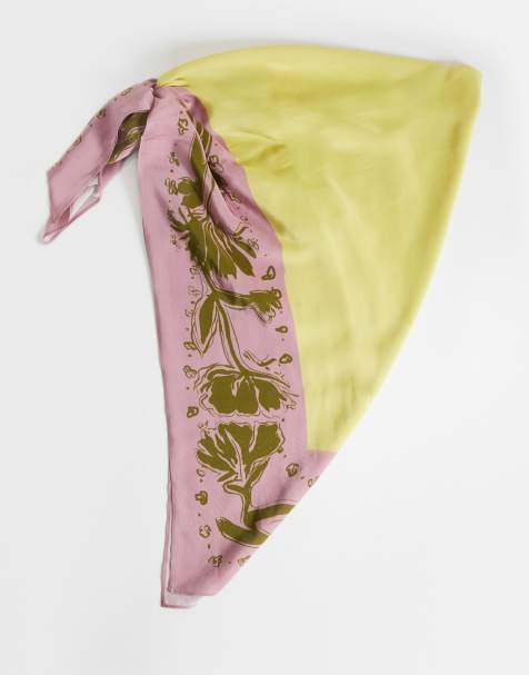 Topshop - Lyserødt og gult taljebælte med blomstermønster - view 1