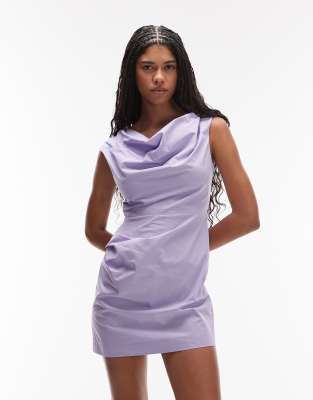 Topshop - Lyslilla draperet minikjole - view 1