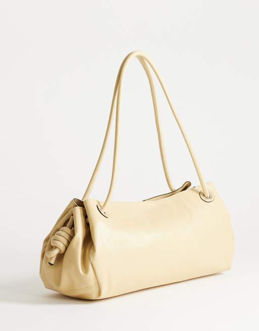 Topshop – Maddie – Große Schultertasche in Buttermilchgelb, 4 von 4