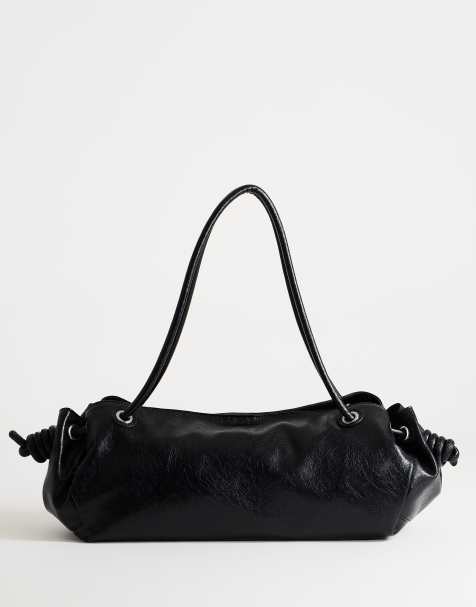 Topshop Maddie große Schultertasche in Schwarz - view 1