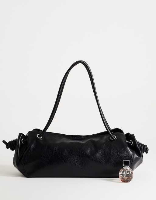 Topshop Maddie large shoulder bag in black, 2 of 4