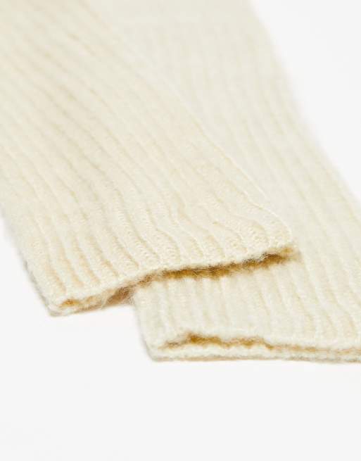 Mittens Boucle Cardigan Cream