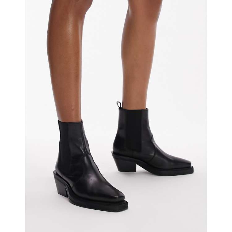 Topshop hunt leather ankle boots sale