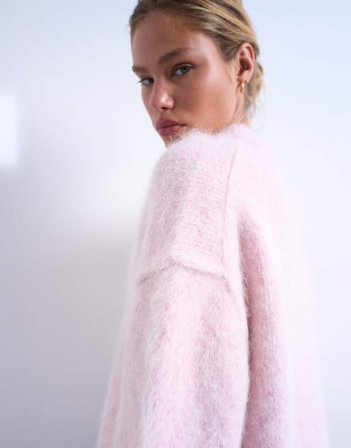 Topshop - Maglione rosa premium in lana d'alpaca, 4 di 4