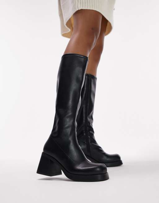 Topshop muriel clearance boots black