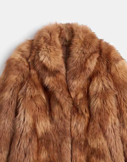 Topshop manteau mi-long en faux-fur multicolore, 7 de 8