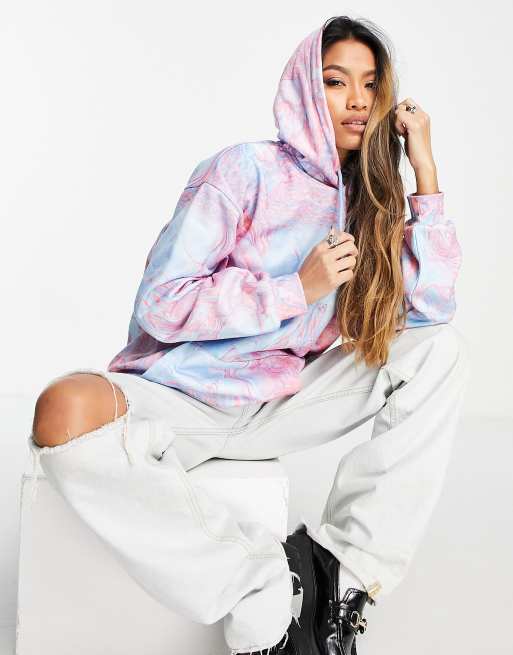 Marble tie outlet dye hoodie