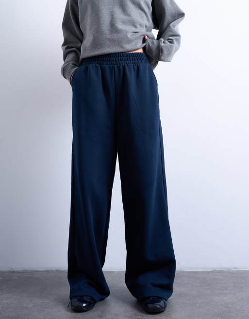 Topshop - Marineblå joggingbukser med lige ben, 5 af 5