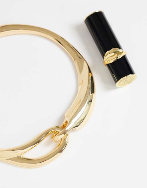 Topshop Mario auffällige Halskette in Gold, 2 von 4