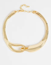 Topshop Mario statement necklace in gold