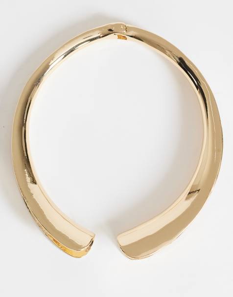 Topshop Mason markant choker-halskæde i guld - view 1
