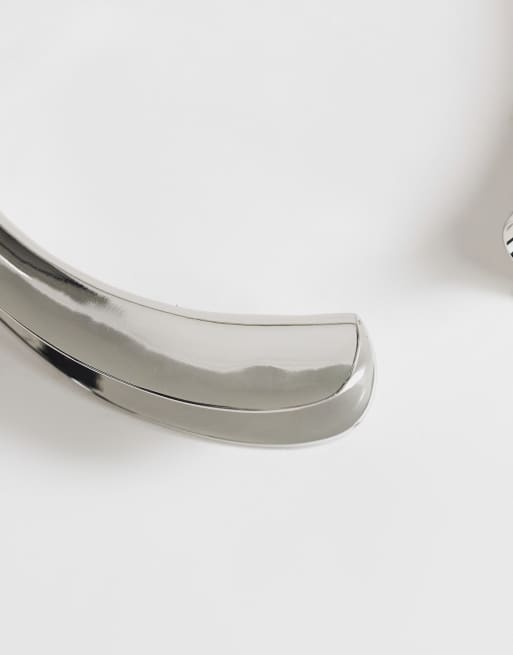 Topshop Mason markant choker-halskæde i sølv, 2 af 4