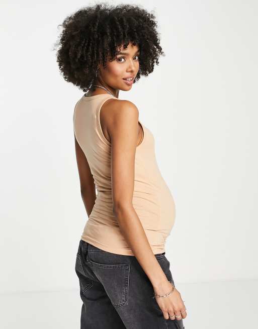 Maternity Black Contour Sculpt Racer Vest