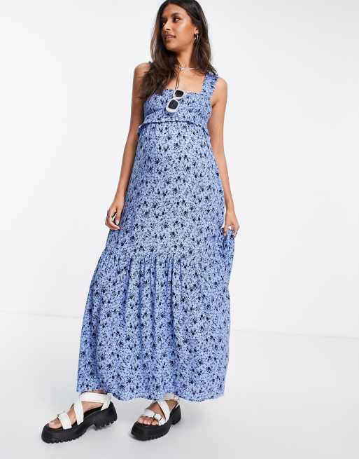 Topshop Maternity - Blåblomstret kjole, 3 af 4