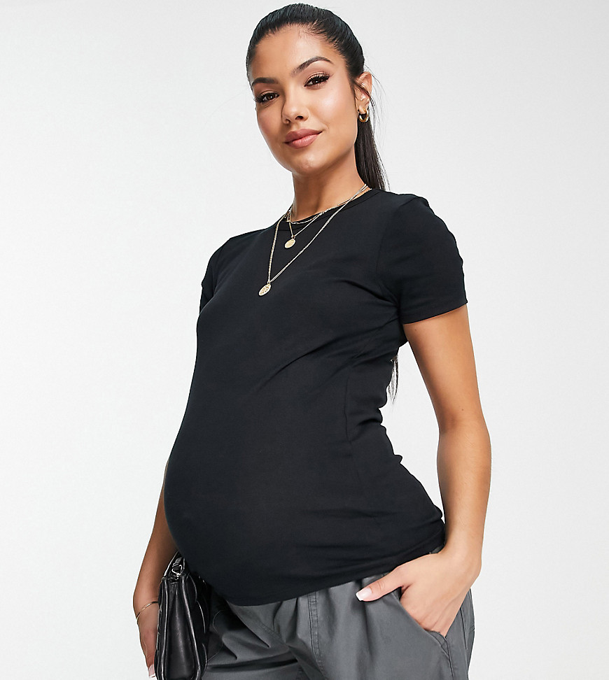 Topshop Maternity everyday tee in black