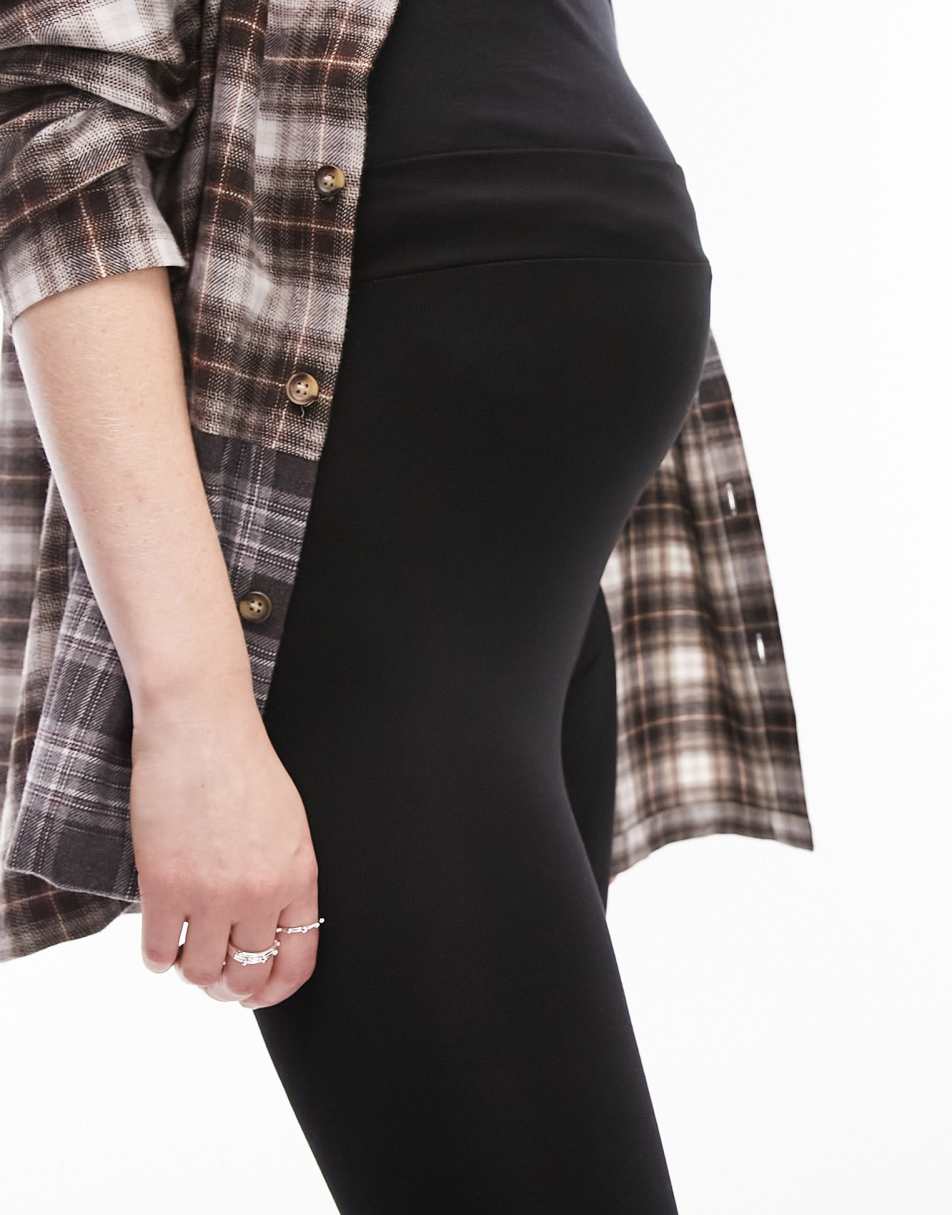 Topshop Maternity high waisted legging in black