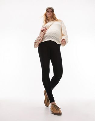 Topshop Maternity High Waisted Legging In Black
